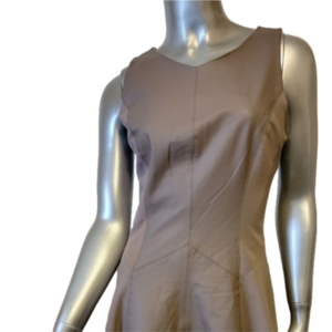 My Tribe Taupe Leather Spandex Dress Medium